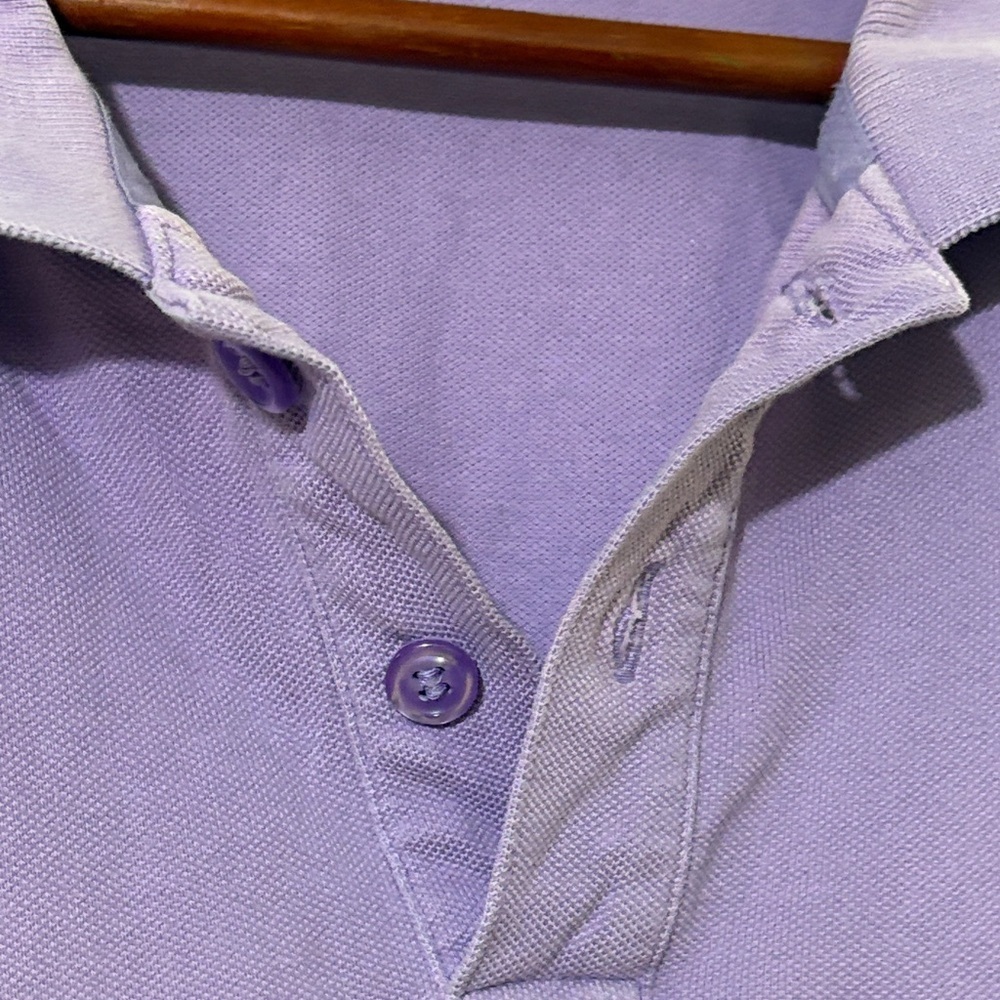 Adidas Men's short sleeve Polo in Lavender, size XL - Picture 6 of 8